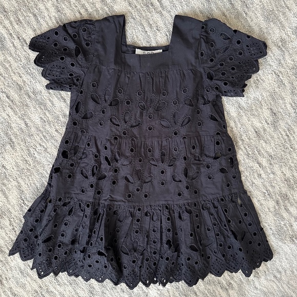SEA New York "Hazel" Girls Lace Eyelet Dress 5-7Y - Picture 1 of 4